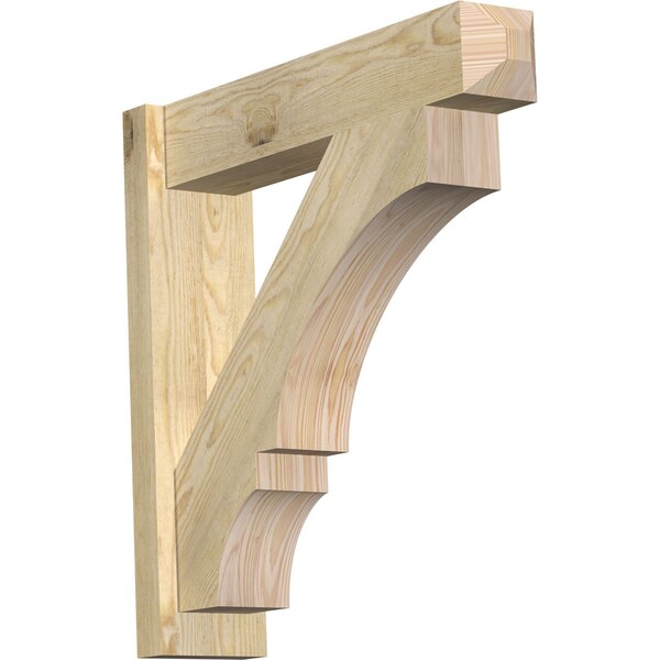 Ekena Millwork Balboa Rough Sawn Craftsman Outlooker, Douglas Fir, 6"W x 26"D x 26"H OUT06X26X26BOA04RDF - main